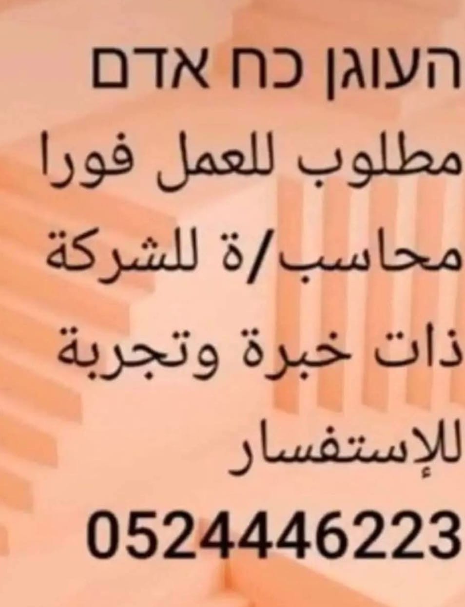 مطلوب محاسبة